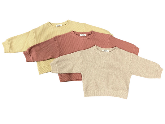 Waffle Knit Crewneck