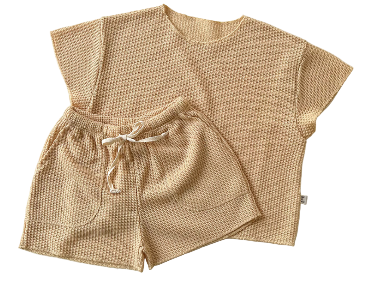 Waffle Short Set